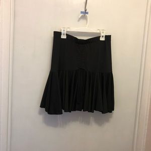 Enuodance black pull-on skirt for Latin dancing.,size L (girl)